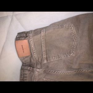 Brown straight leg pants